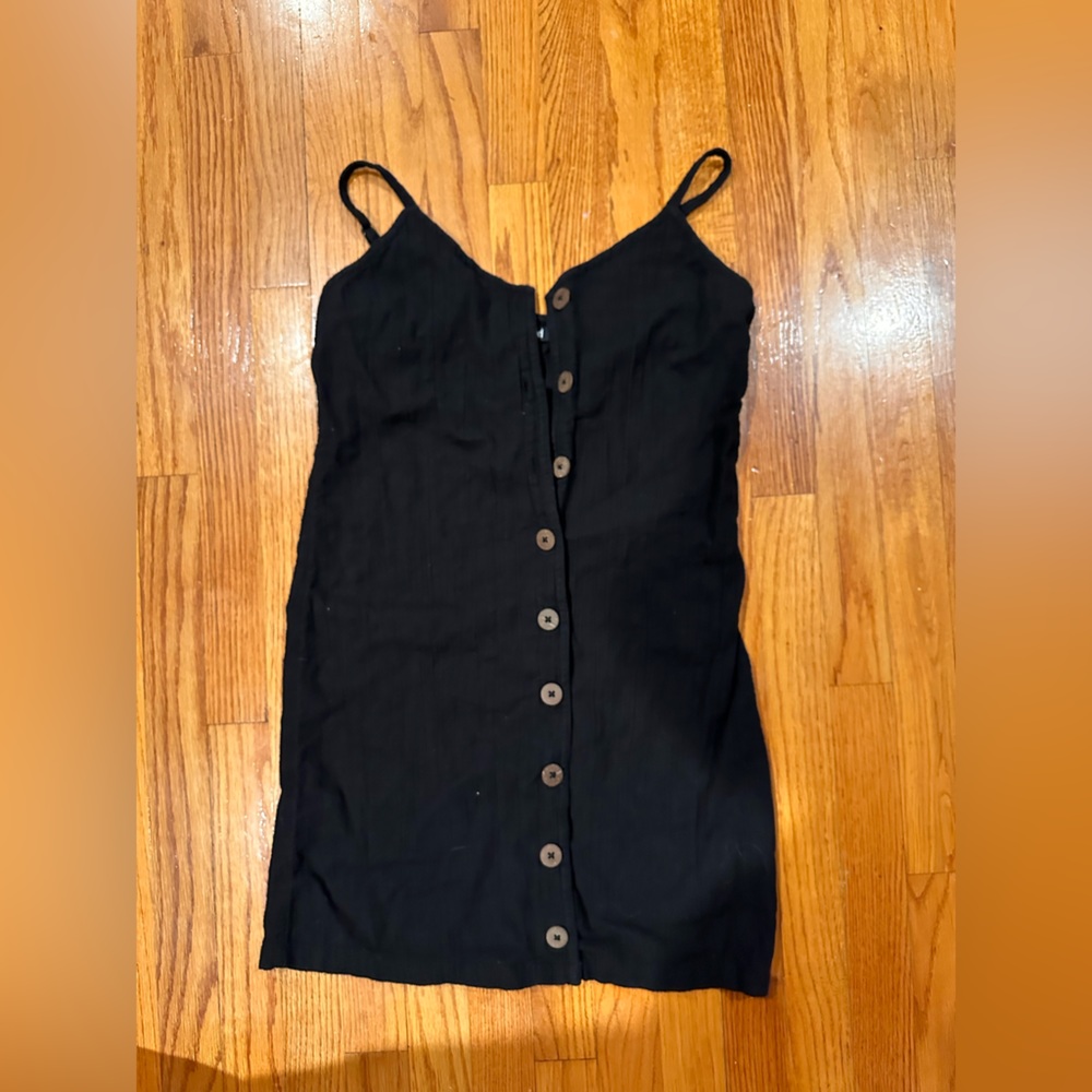 Black Button Down Dress